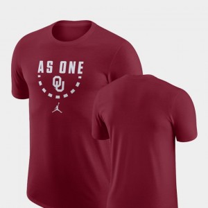 Oklahoma Sooners T-Shirt For Men Basketball Team Crimson