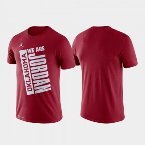 Oklahoma Sooners T-Shirt For Men Basketball Performance Crimson Just Do It