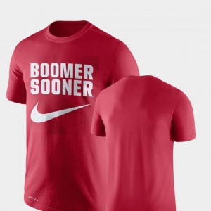 Oklahoma Sooners T-Shirt Crimson Performance Men's Legend Franchise