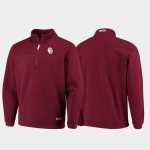 Oklahoma Sooners Jacket Shep Shirt Crimson Quarter-Zip Collegiate Men