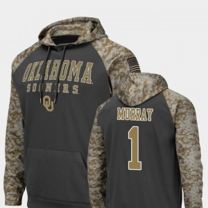 Oklahoma Sooners Kyler Murray Hoodie Colosseum Football For Men Charcoal United We Stand #1