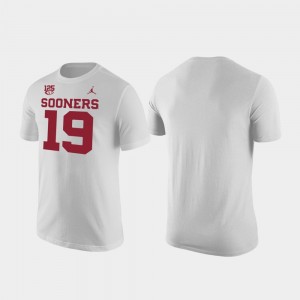 Oklahoma Sooners T-Shirt Mens Cotton 125th Football Season White