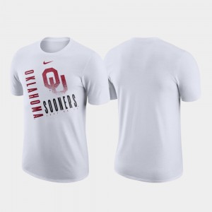 Oklahoma Sooners T-Shirt Performance Cotton White Men Just Do It