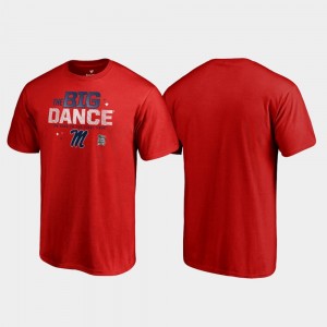 Ole Miss Rebels T-Shirt Mens Red March Madness 2019 NCAA Basketball Tournament Big Dance