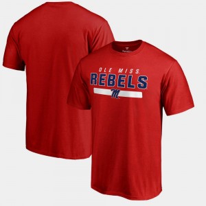 Ole Miss Rebels T-Shirt Team Strong Red Men
