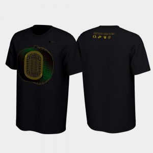 Oregon Ducks T-Shirt Black 2019 Disruption Men's