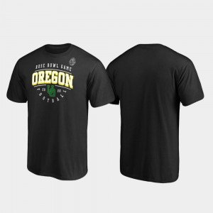 Oregon Ducks T-Shirt Tackle Black Men 2020 Rose Bowl Bound