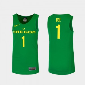 Oregon Ducks Bol Bol Jersey #1 College Basketball Men Green Replica