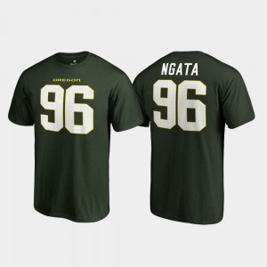 Oregon Ducks Haloti Ngata T-Shirt #96 Men Green College Legends Name & Number