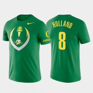 Oregon Ducks Jevon Holland T-Shirt Green Men Performance Football Icon #8
