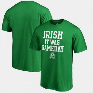 Oregon Ducks T-Shirt Kelly Green Irish It Was Gameday Men's St. Patrick's Day