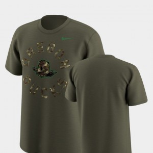 Oregon Ducks T-Shirt Olive Legend Camo Mens