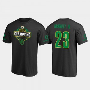 Oregon Ducks Verone McKinley III T-Shirt 2019 PAC-12 North Football Division Champions Black For Men's #23