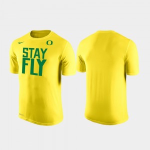 Oregon Ducks T-Shirt For Men Stay Fly Local Yellow Shooting