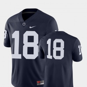 Penn State Nittany Lions Jersey College Football #18 Men's 2018 Game Navy