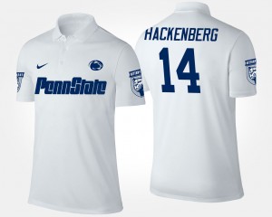 Penn State Nittany Lions Christian Hackenberg Polo #14 For Men White