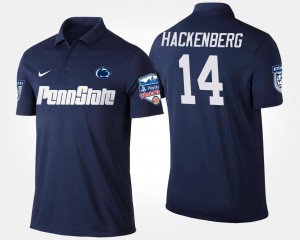 Penn State Nittany Lions Christian Hackenberg Polo For Men Bowl Game Navy Fiesta Bowl #14