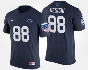 Penn State Nittany Lions Mike Gesicki T-Shirt Mens Bowl Game Fiesta Bowl Navy #88