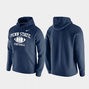 Penn State Nittany Lions Hoodie For Men's Retro Football Navy Club Fleece