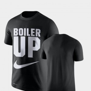 Purdue Boilermakers T-Shirt Men Black Legend Franchise Performance
