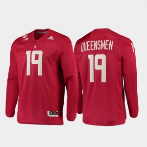 Rutgers Scarlet Knights Jersey Strategy Long Sleeve College Football Scarlet 150th Anniversary For Men's #19