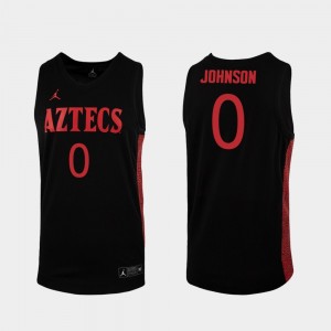 San Diego State Aztecs Keshad Johnson Jersey 2019-20 College Basketball Men Replica Black #0