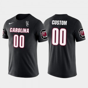 South Carolina Gamecocks Customized T-Shirt Black Future Stars #00 Men Cotton Football