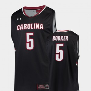 South Carolina Gamecocks Frank Booker Jersey Black College Basketball #5 Replica Mens