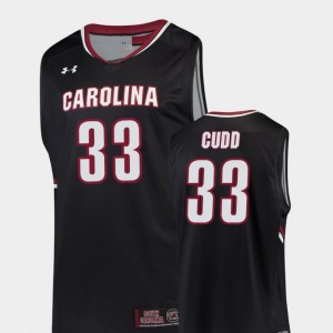 South Carolina Gamecocks Jason Cudd Jersey Replica Black #33 For Men's College Basketball