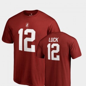Stanford Cardinal Andrew Luck T-Shirt Men's #12 College Legends Name & Number Scarlet