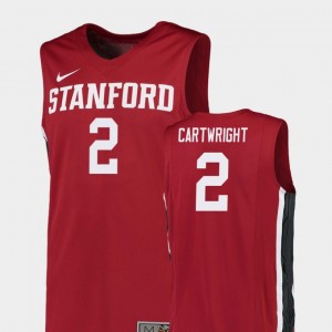 Stanford Cardinal Robert Cartwright Jersey Men's College Basketball Red Replica #2