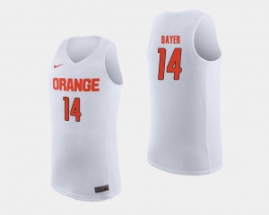 Syracuse Orange Braedon Bayer Jersey For Men College Basketball White #14