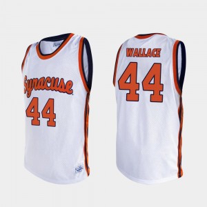 Syracuse Orange John Wallace Jersey #44 Alumni White For Men Basketball