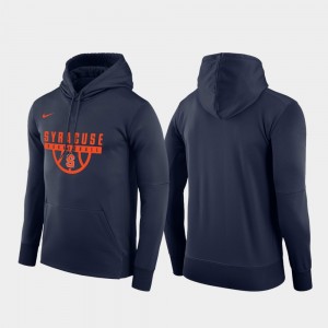 Syracuse Orange Hoodie Pullover Navy For Men Basketball Drop Circuit