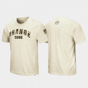 Syracuse Orange T-Shirt Desert Camo Men Oatmeal OHT Military Appreciation