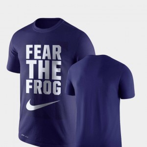 TCU Horned Frogs T-Shirt For Men's Legend Franchise Performance Purple