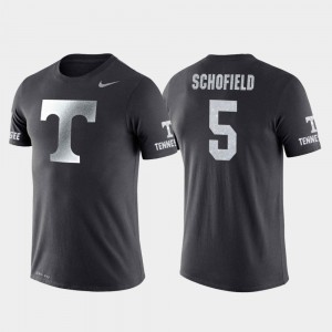 Tennessee Volunteers Admiral Schofield T-Shirt Travel College Basketball Performance #5 Anthracite Men