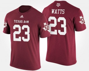 Texas A&M Aggies Armani Watts T-Shirt #23 Mens Maroon