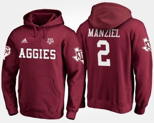 Texas A&M Aggies Johnny Manziel Hoodie Maroon #2 Men's