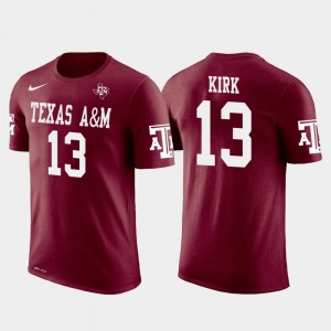 Texas A&M Aggies Christian Kirk T-Shirt Crimson Arizona Cardinals Football Future Stars #13 Men