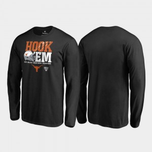 Texas Longhorns T-Shirt Black 2019 Sugar Bowl Champions Men Endaround Long Sleeve