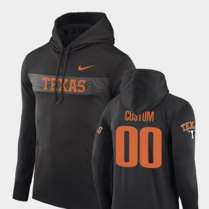 Texas Longhorns Customized Hoodies Sideline Seismic For Men Anthracite Football Performance #00