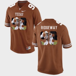 Texas Longhorns Hassan Ridgeway Jersey Pictorial Fashion For Men's Brunt Orange #98