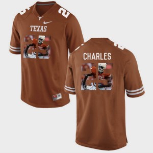Texas Longhorns Jamaal Charles Jersey For Men Brunt Orange Pictorial Fashion #25