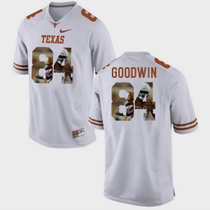 Texas Longhorns Marquise Goodwin Jersey Men's Pictorial Fashion White #84