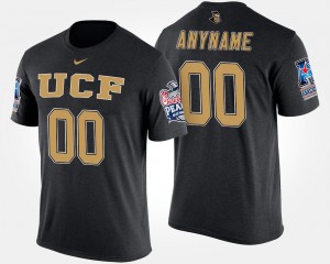 UCF Knights Customized T-Shirts For Men's Bowl Game American Athletic Conference Peach Bowl #00 Black