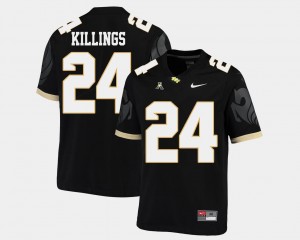 UCF Knights D.J. Killings Jersey American Athletic Conference #24 College Football Mens Black
