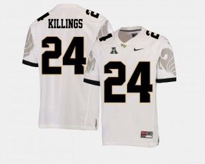 UCF Knights D.J. Killings Jersey #24 American Athletic Conference Men's College Football White