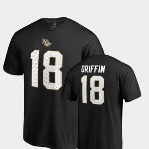 UCF Knights Shaquem Griffin T-Shirt Black College Legends #18 Name & Number Men's