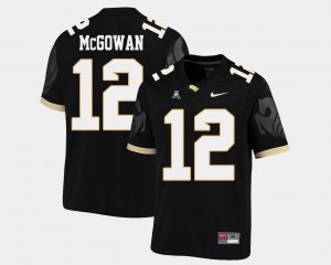 UCF Knights Taj McGowan Jersey American Athletic Conference For Men's Black College Football #12